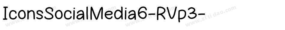 IconsSocialMedia6-RVp3字体转换