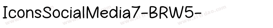 IconsSocialMedia7-BRW5字体转换
