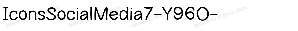 IconsSocialMedia7-Y96O字体转换