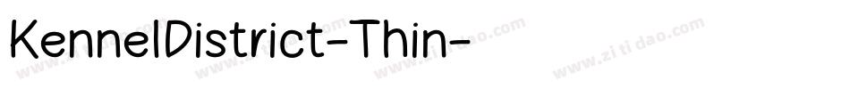 KennelDistrict-Thin字体转换