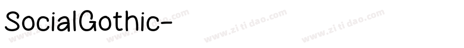 SocialGothic字体转换