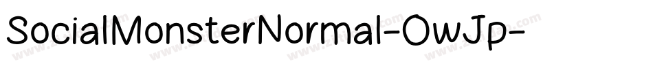 SocialMonsterNormal-OwJp字体转换
