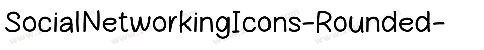 SocialNetworkingIcons-Rounded字体转换