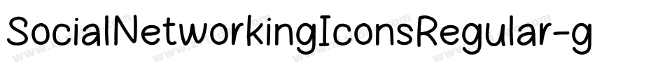 SocialNetworkingIconsRegular-gmnE字体转换