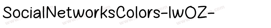SocialNetworksColors-lwOZ字体转换