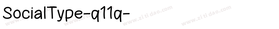 SocialType-q11q字体转换