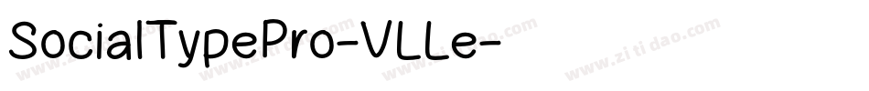 SocialTypePro-VLLe字体转换