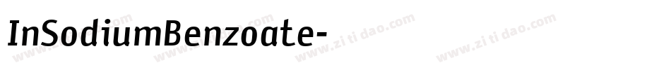 InSodiumBenzoate字体转换