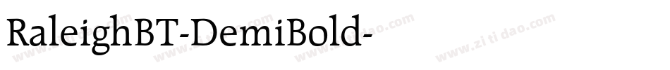 RaleighBT-DemiBold字体转换