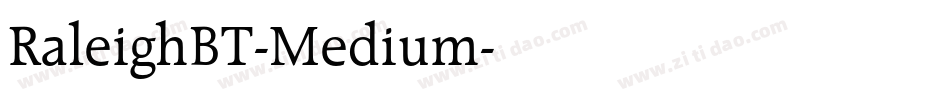 RaleighBT-Medium字体转换