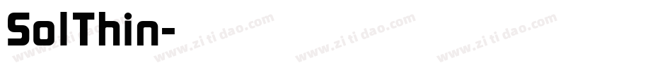 SolThin字体转换
