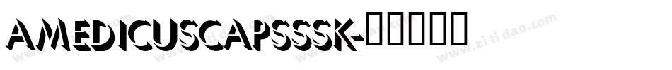 AmedicusCapsSSK字体转换