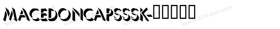 MacedonCapsSSK字体转换