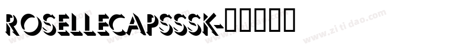 RoselleCapsSSK字体转换