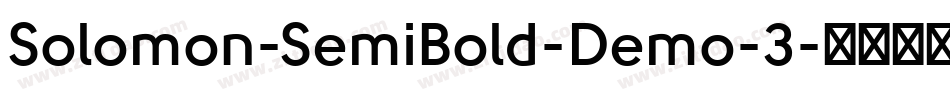 Solomon-SemiBold-Demo-3字体转换