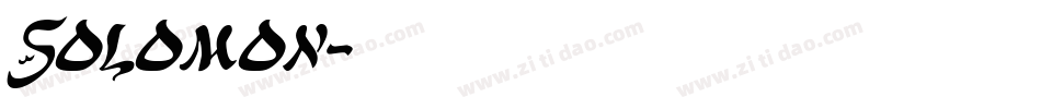 Solomon字体转换