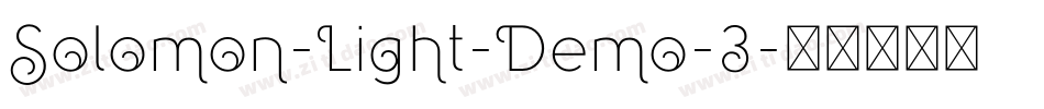 Solomon-Light-Demo-3字体转换