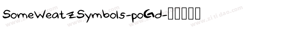 SomeWeatzSymbols-poGd字体转换