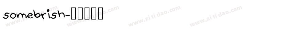 somebrish字体转换