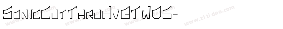 SonicCutThruHvBTW05字体转换