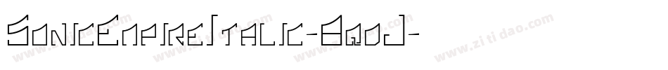 SonicEmpireItalic-8qdJ字体转换