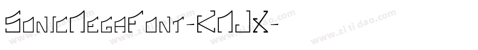 SonicMegaFont-KMJX字体转换