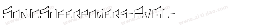 SonicSuperpowers-2vGl字体转换