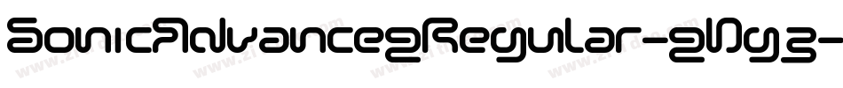 SonicAdvance2Regular-2Dg3字体转换