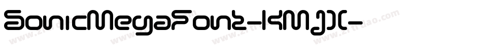 SonicMegaFont-KMJX字体转换