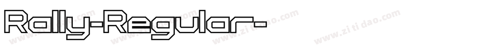 Rally-Regular字体转换
