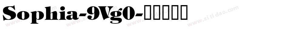Sophia-9Vg0字体转换