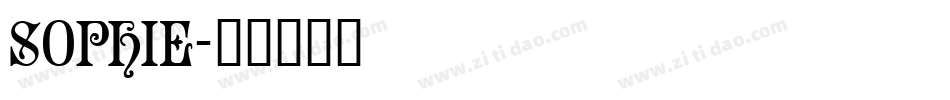 Sophie字体转换