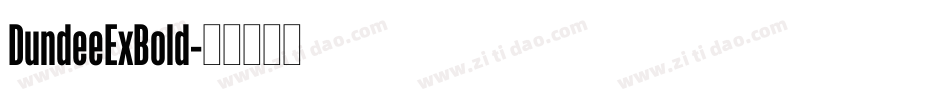 DundeeExBold字体转换