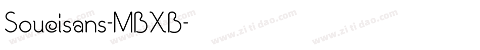 Soucisans-MBXB字体转换