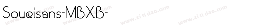Soucisans-MBXB字体转换