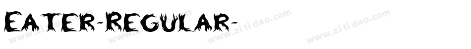 Eater-Regular字体转换