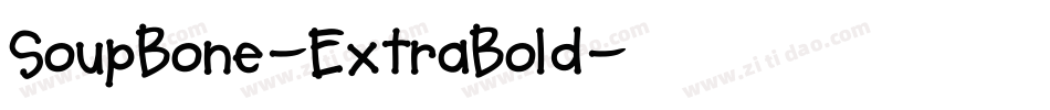 SoupBone-ExtraBold字体转换