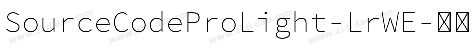 SourceCodeProLight-LrWE字体转换