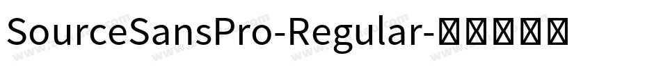 SourceSansPro-Regular字体转换