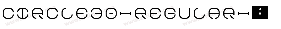 Circle30-Regular字体转换