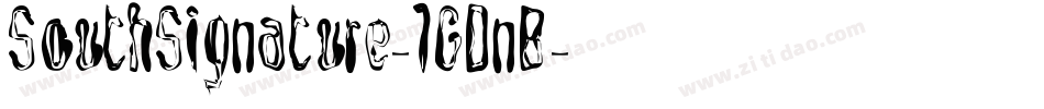 SouthSignature-1GDnB字体转换