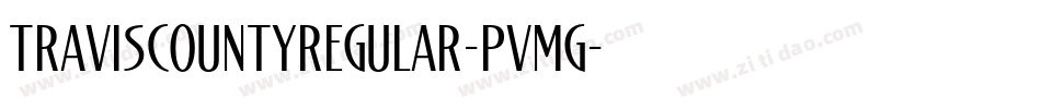 TravisCountyRegular-PvMg字体转换