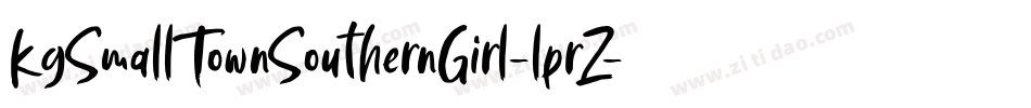 KgSmallTownSouthernGirl-lprZ字体转换