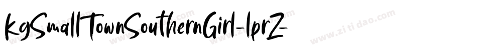 KgSmallTownSouthernGirl-lprZ字体转换