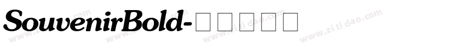 SouvenirBold字体转换