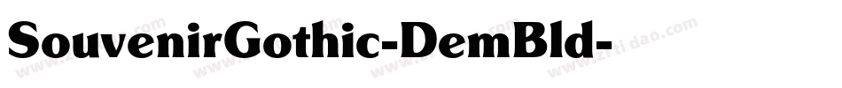 SouvenirGothic-DemBld字体转换