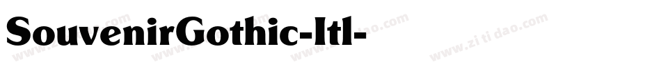 SouvenirGothic-Itl字体转换