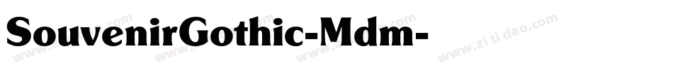 SouvenirGothic-Mdm字体转换