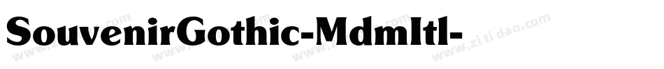 SouvenirGothic-MdmItl字体转换
