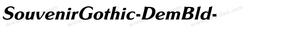 SouvenirGothic-DemBld字体转换